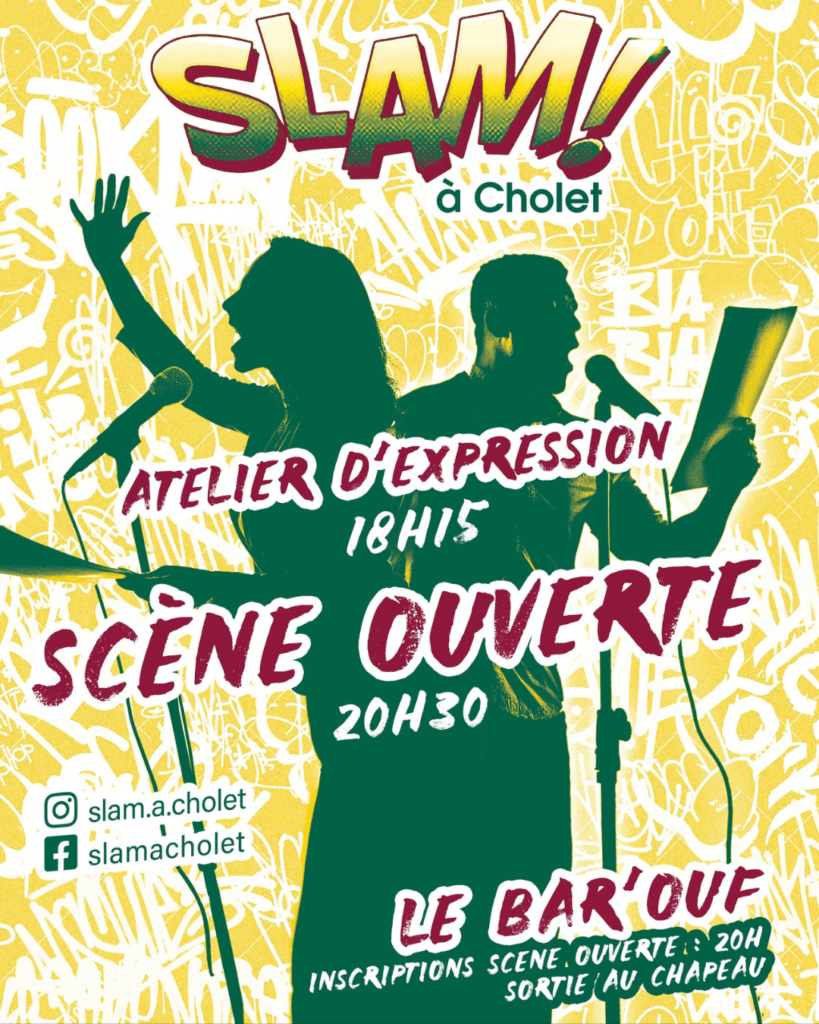 Scène ouverte slam de poésie à Cholet
